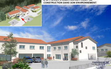 Maquette du nouveau pavillon, conçu par PGARchitecture SAS