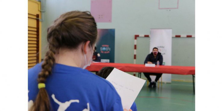 Trois basketteurs pros des Canonniers de Metz à l'IMPro de Morhange